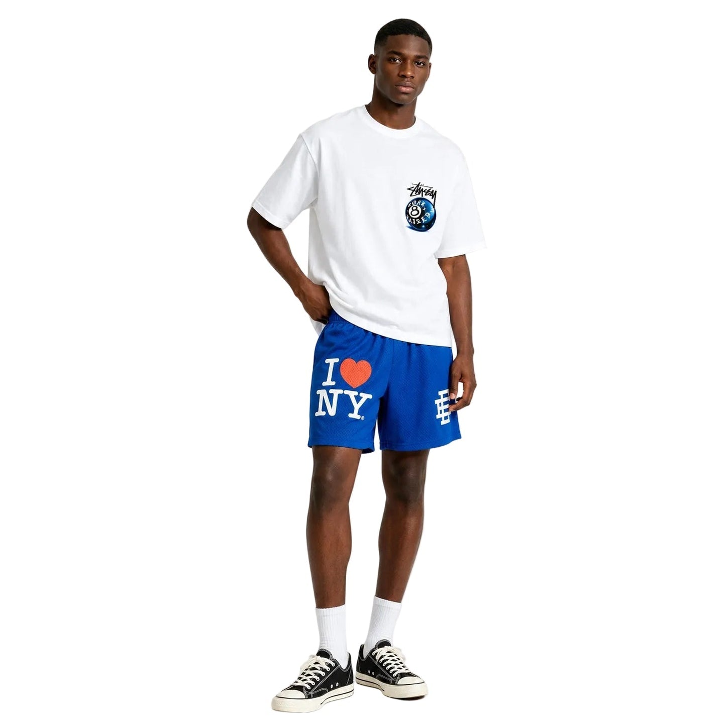 Eric Emanuel EE I Love New York Short Royal Blue White