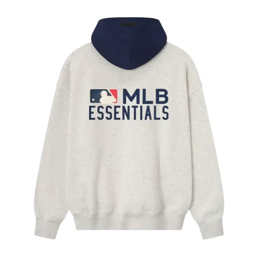 Fear of God Essentials MLB Sport Hoodie Oatmeal Heather Midnight Navy