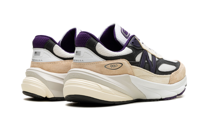 990v6 "Made In USA - Teddy Santis White Black Plum" U990WB6