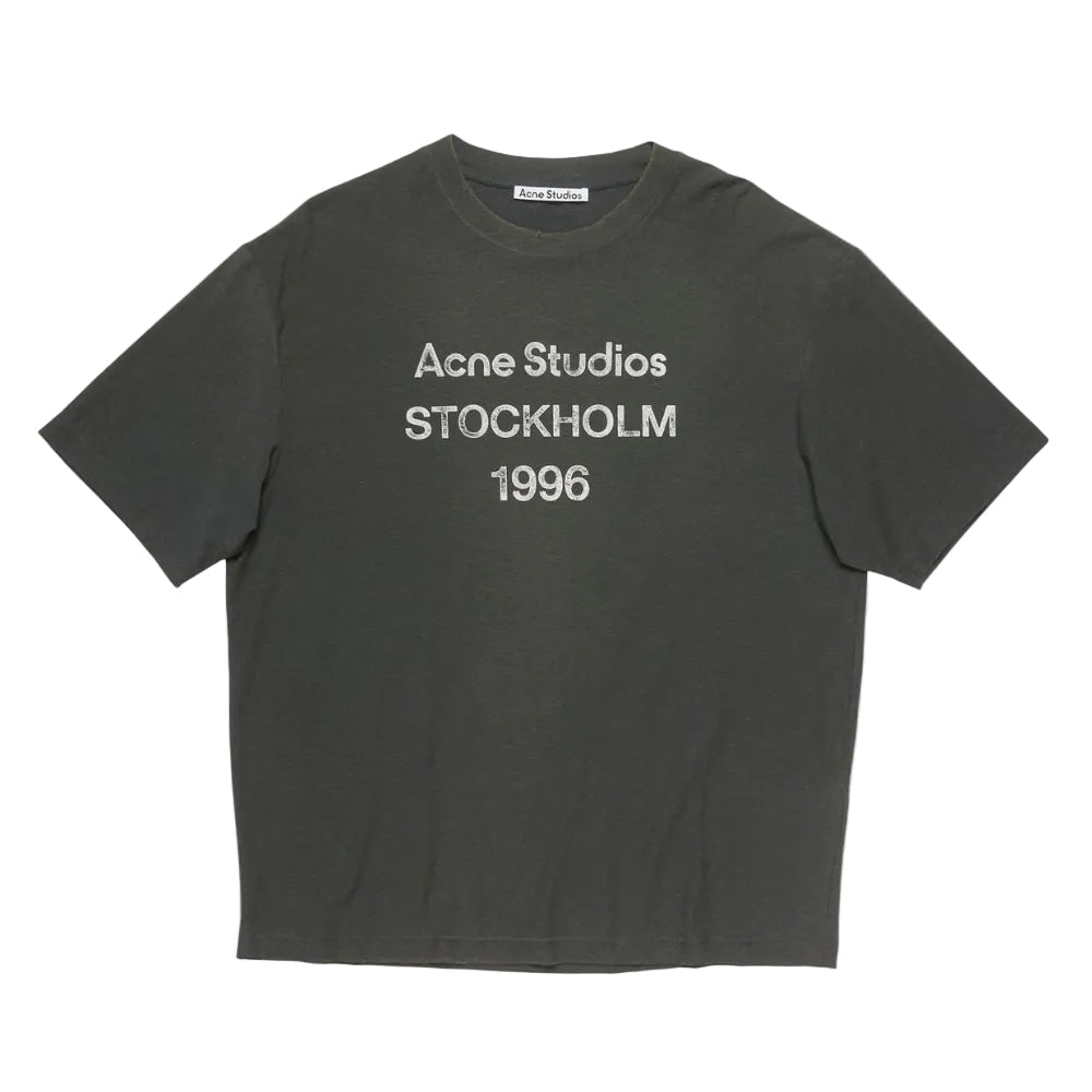Acne Studios Sprayed 1996 Logo T-shirt Dusty Black