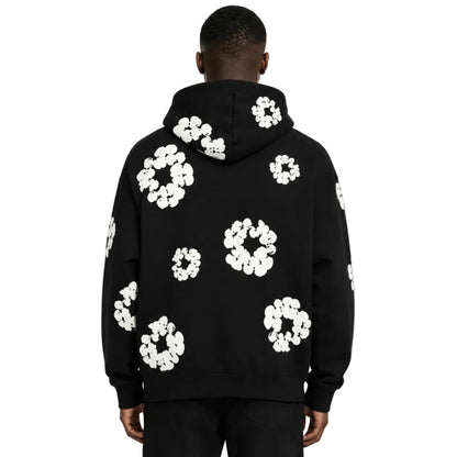 Denim Tears Cotton Wreath Zip Hoodie Black