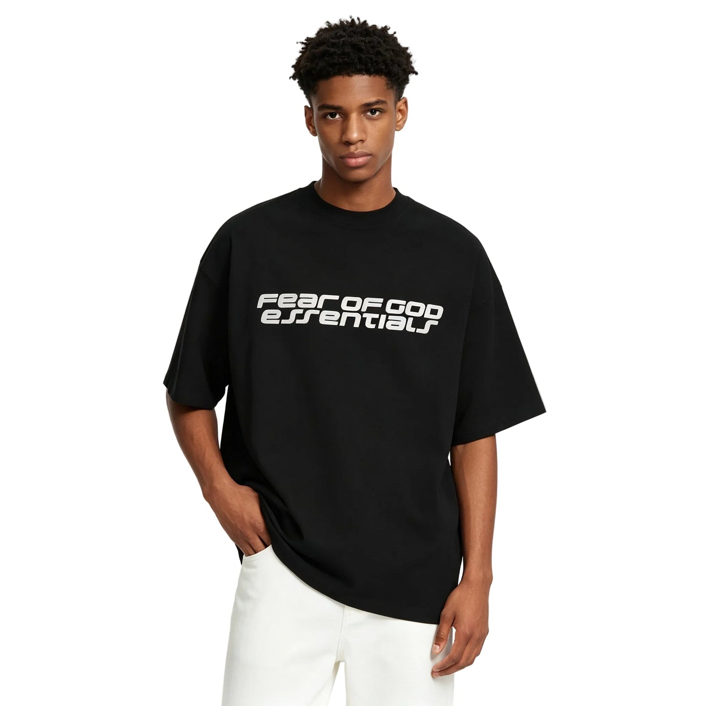 Fear of God Essentials 90s Short Sleeve Tee Vintage Black