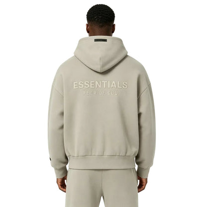 Fear of God Essentials Classic Full Zip Hoodie Timber