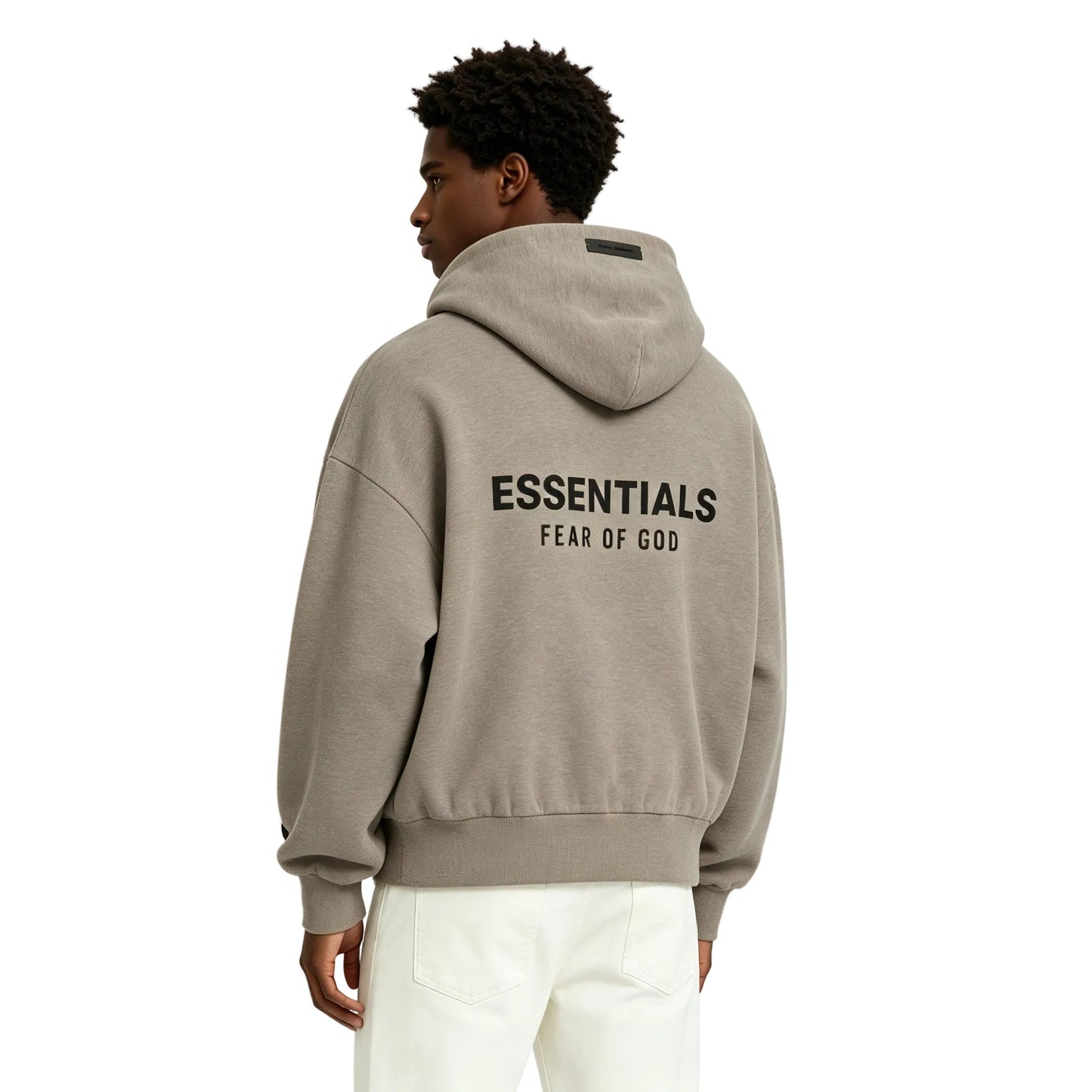 Fear of God Essentials Classic Full Zip-Up Hoodie Homestead Heather