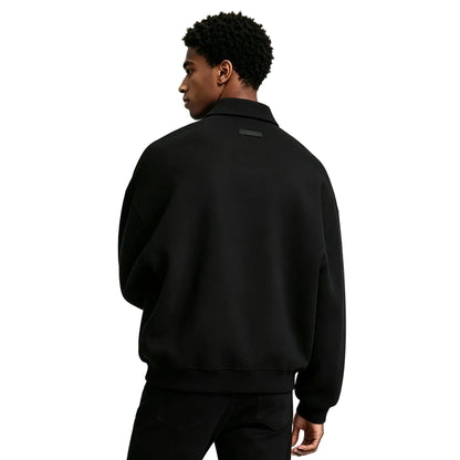 Fear of God Essentials Fleece Polo Black