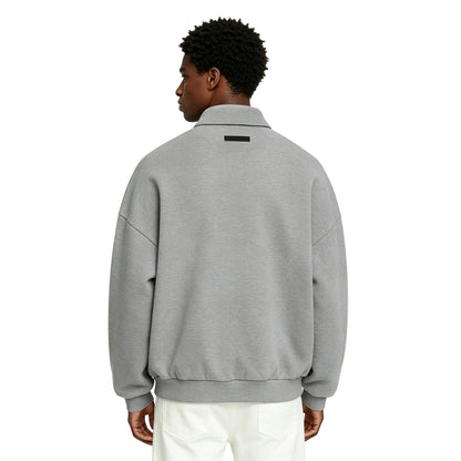 Fear of God Essentials Fleece Polo Dark Heather