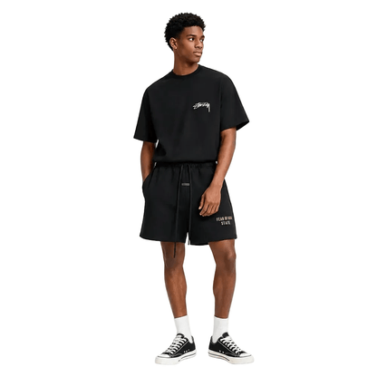Fear of God Essentials Fleece Soccer Short Black