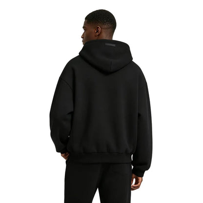 Fear of God Essentials Heavy Fleece Vintage Shrunken Hoodie Black