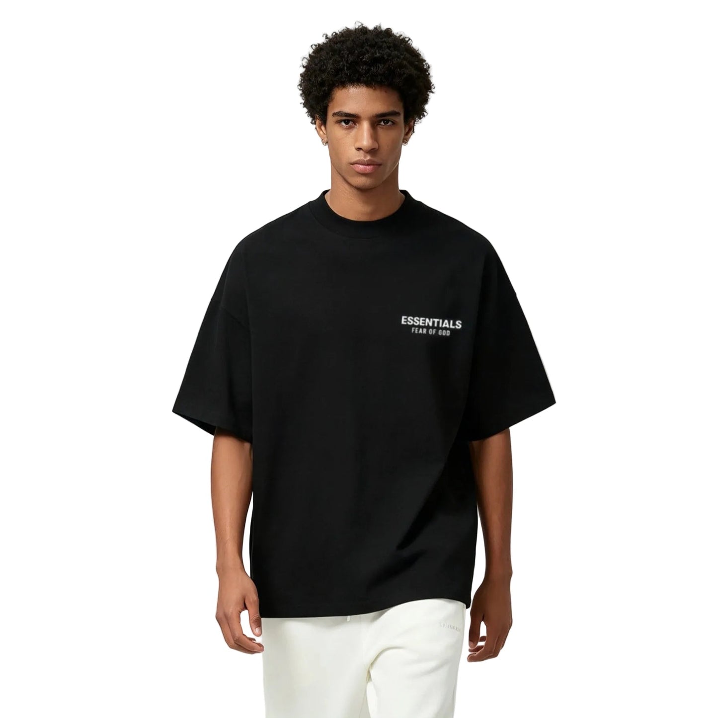 Fear of God Essentials Jersey Crewneck T-Shirt Black