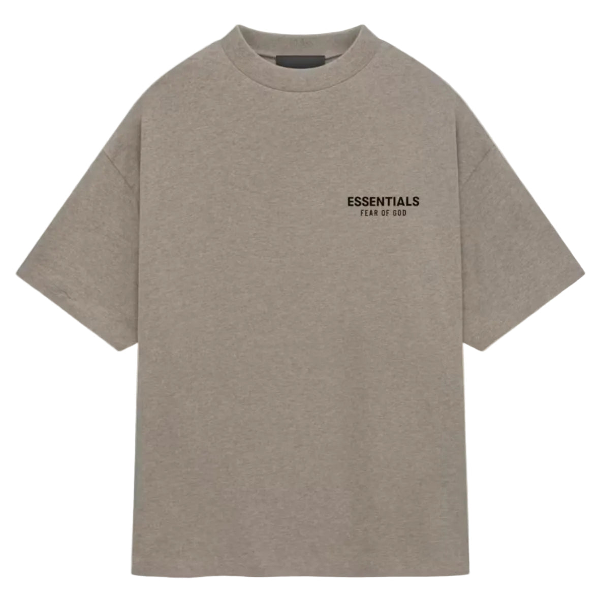 Fear Of God Essentials Jersey Crewneck Tee Heather Grey