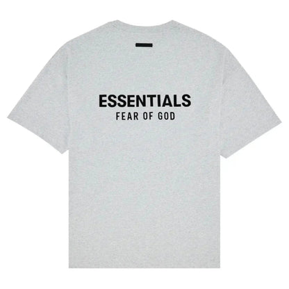 Fear of God Essentials Jersey Crewneck Tee Light Heather Grey