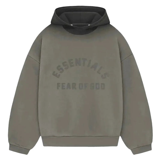 Fear of God Essentials SS24 Nylon Fleece Hoodie Ink Jet Black