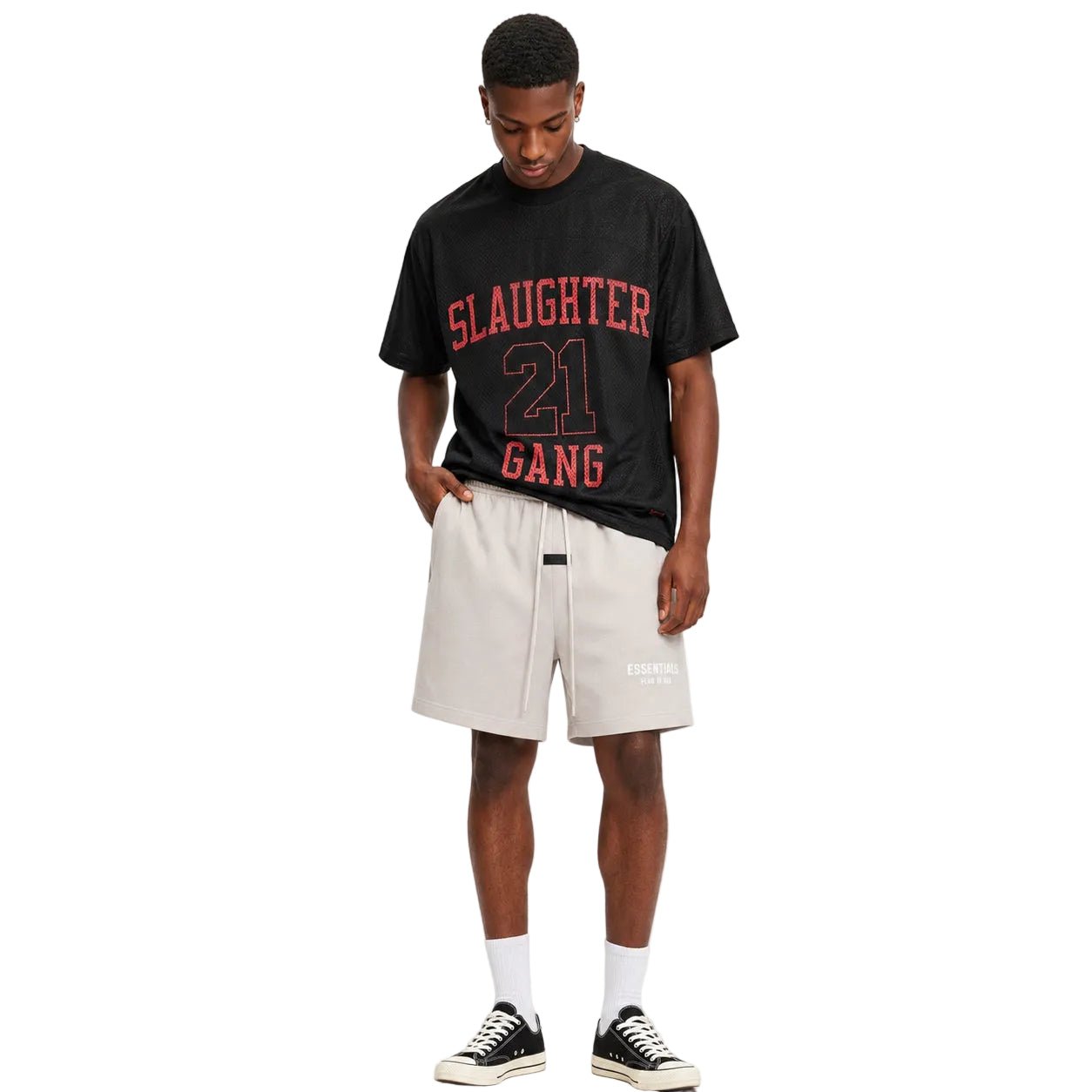 Fear of God Essentials Sweatshort Silver Cloud