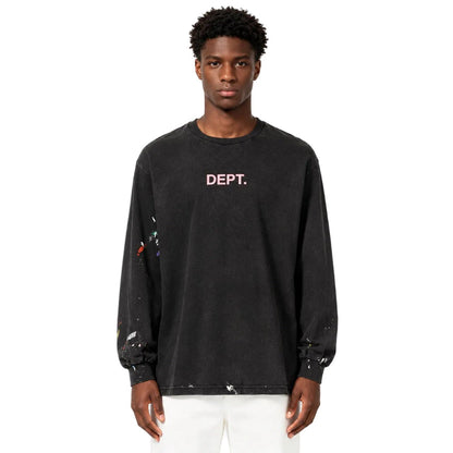 GALLERY DEPT  paint spatter long-seeve t-shirt