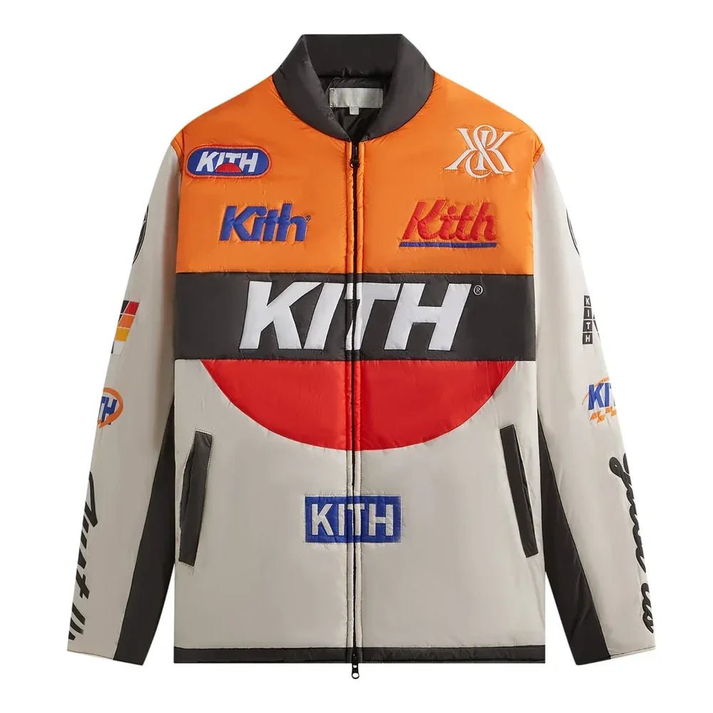 Kith Full Zip Brixton Puffed Shirt Jacket Sandrift