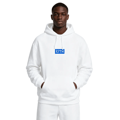 Kith Hebrew Script Hoodie White