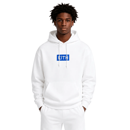 Kith Hebrew Script Hoodie White