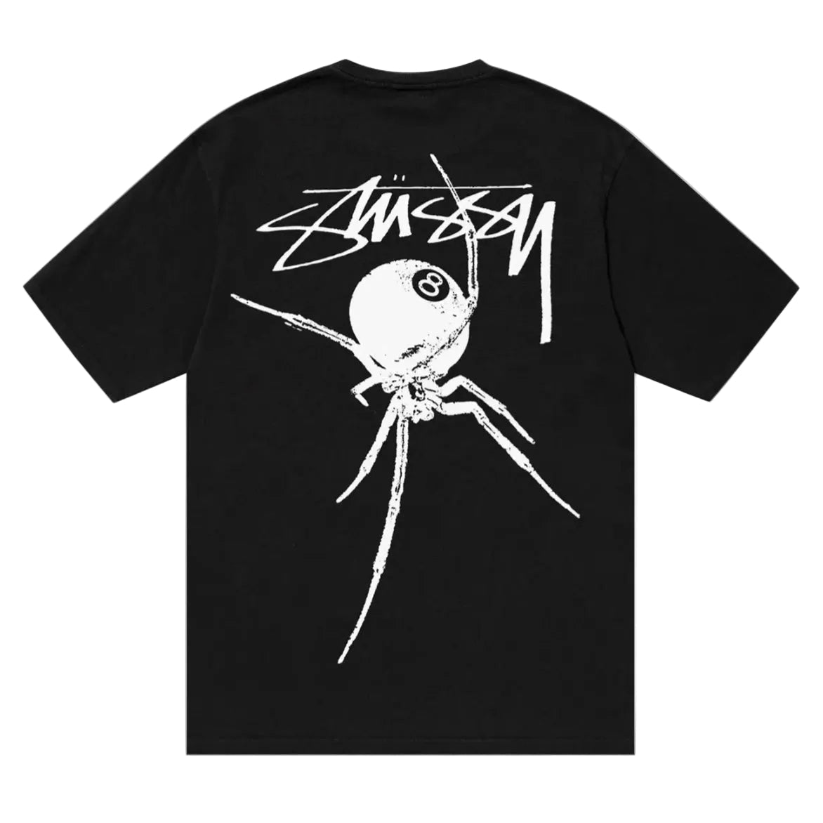Stussy Arachnid Pigment Dyed Tee Black